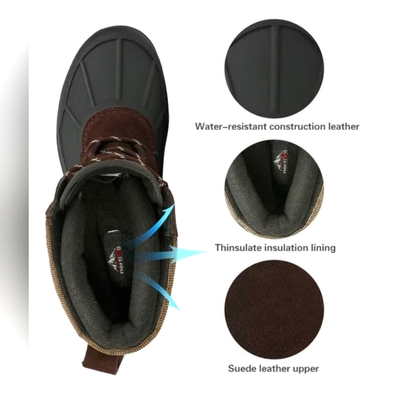 Nortiv8 - Terrex 2M Men's Waterproof Winter Insulated Snow Boots - size 15 - Picture 5 of 8